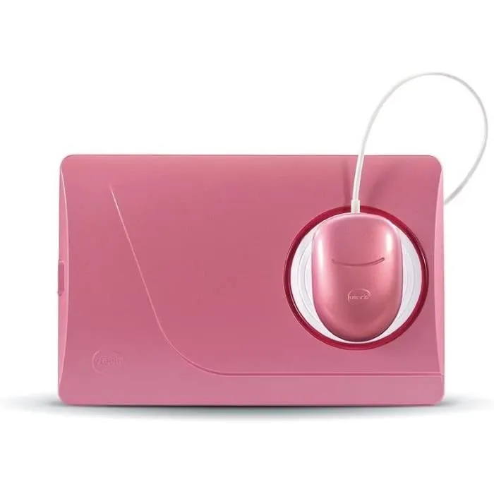 VTech Genio - Ordinateur portable éducatif pour enfant avec clavier AZERTY français, souris, écran 5", mémoire 8GB, extensible via micro-SD - Rose VTech Genio - Ordinateur portable éducatif pour enfant avec clavier AZERTY français, souris, écran 5", mémoire 8GB, extensible via micro-SD - Rose