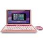 VTech Genio - Ordinateur portable éducatif pour enfant avec clavier AZERTY français, souris, écran 5", mémoire 8GB, extensible via micro-SD - Rose