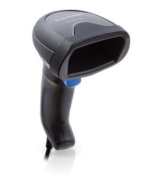 Datalogic Kit Scanner 2D QD2500 avec câble USB - Scanner de codes-barres filaire pour caisse POS, lecture rapide de codes abîmés et mobiles, technologie Green Spot, 90A052258