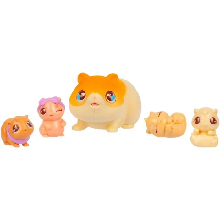 Little Live Pets Set de Jeu Mama Surprise Hamsters avec Bébés Hamsters Inclus et Accessoires Personnalisables - Jouet pour Enfants dès 5 Ans