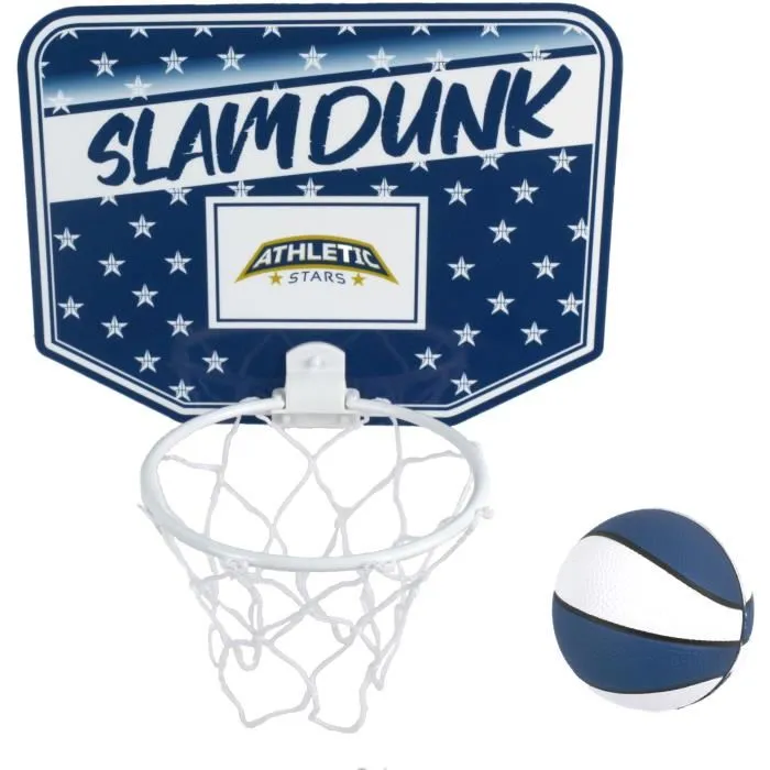 Athletic Stars Panier de Basket d'Intérieur pour Enfants, Mini Panier Repliable avec Anneau, Filet et Balle en Mousse, Bleu Taille S - à partir de 3 ans Athletic Stars Panier de Basket d'Intérieur pour Enfants, Mini Panier Repliable avec Anneau, Filet et Balle en Mousse, Bleu Taille S - à partir de 3 ans