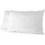 Home Linge Passion Lot de 2 Taies d'Oreiller 50x70 cm Blanc Microfibre