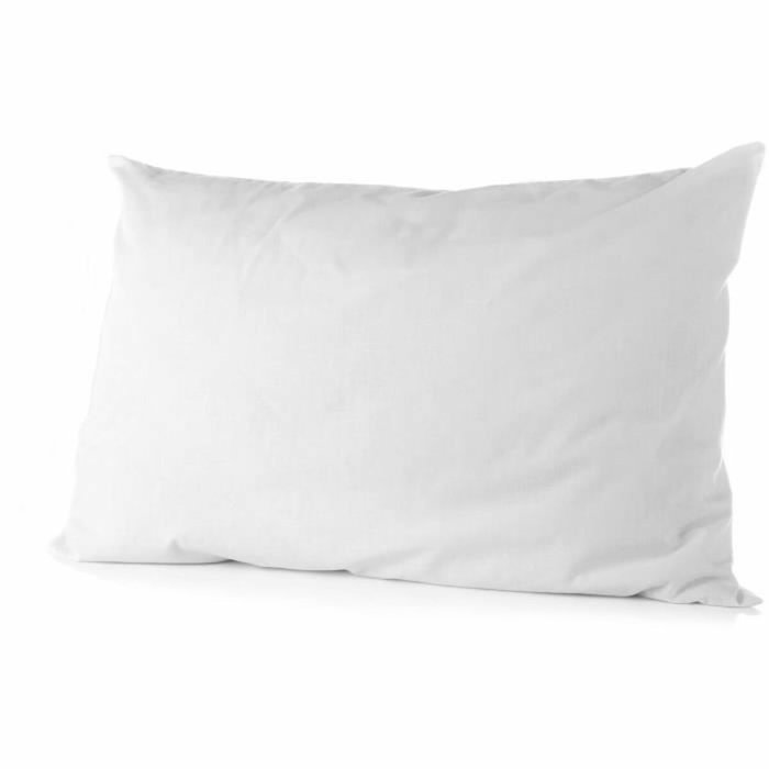 Home Linge Passion Lot de 2 taies d'oreiller blanches en microfibre 50 x 70 cm