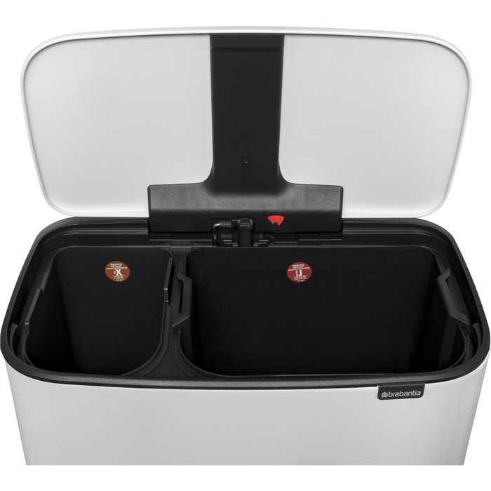 Brabantia Bo Poubelle à pédale blanc, 11 + 23 L Brabantia Bo Poubelle à pédale blanc, 11 + 23 L