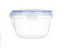 Leknes Boîte hermétique cylindrique 1,2L 15x10x15 cm Plastique transparent (Set de 12)