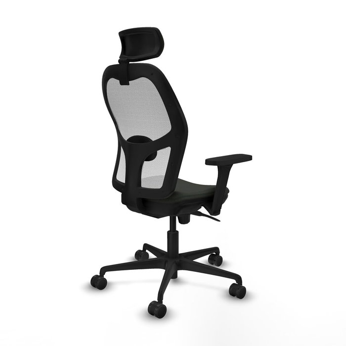 Piqueras y Crespo Chaise de Bureau avec Appui-tête Jorquera 3D036N2 Noir