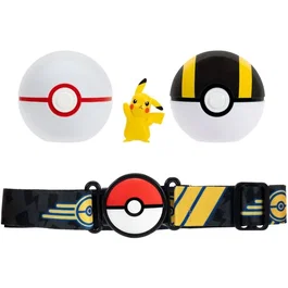 Pokemon Ceinture Poké Ball Clip'N Go Pikachu avec 2 Poké Balls et figurine