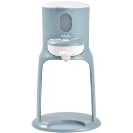 Beaba BIB'EXPRESSO - Préparateur de biberons rapide, chauffe eau en 30s, températures 22°C et 37°C, fonction bain-marie, compact et amovible - Bleu baltique