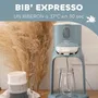 Beaba BIB'EXPRESSO - Préparateur de biberons rapide, chauffe eau en 30s, températures 22°C et 37°C, fonction bain-marie, compact et amovible - Bleu baltique