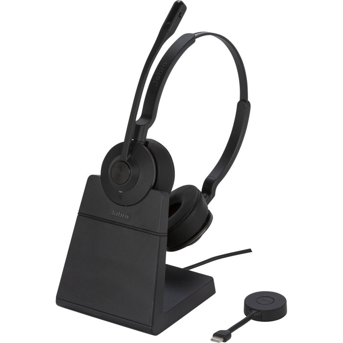 Jabra Engage 55 SE Stereo USB-C UC avec adaptateur DECT et support Jabra Engage 55 SE Stereo USB-C UC avec adaptateur DECT et support