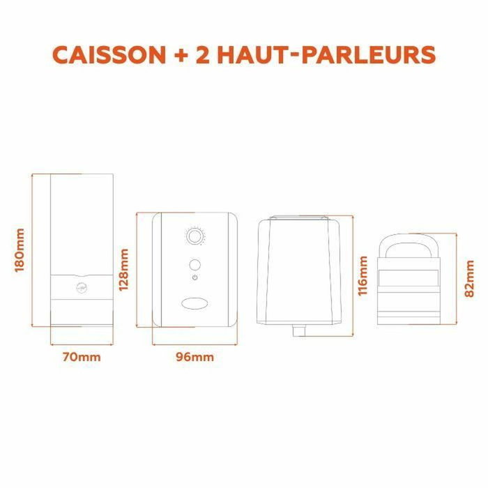 Mobility ML314006 Enceinte 2.1 Noir Mobility ML314006 Enceinte 2.1 Noir