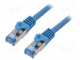 LOGILINK Cordon de raccordement Cat 6a S/FTP bleu 1,5 m RJ45