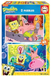 Educa Puzzle Bob l'éponge 2x48 pièces