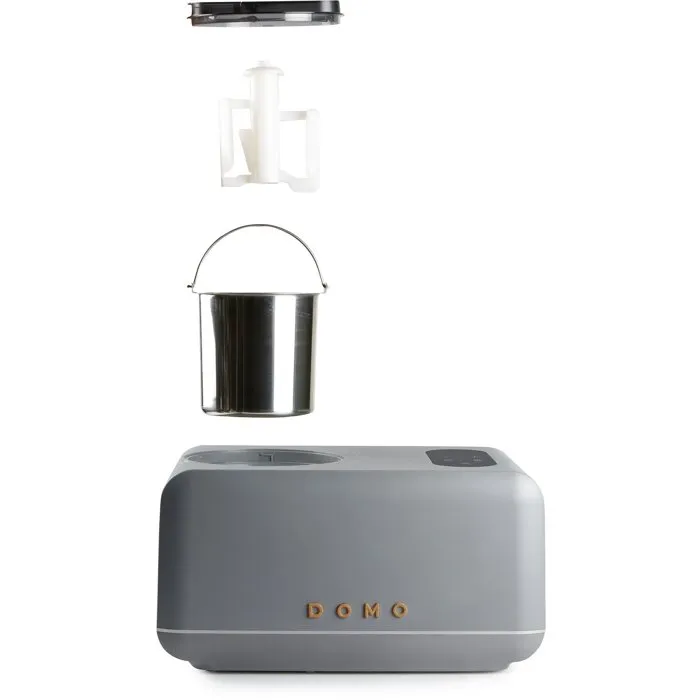 Domo Wood You DO9306I Sorbetière avec compresseur 1,5 L