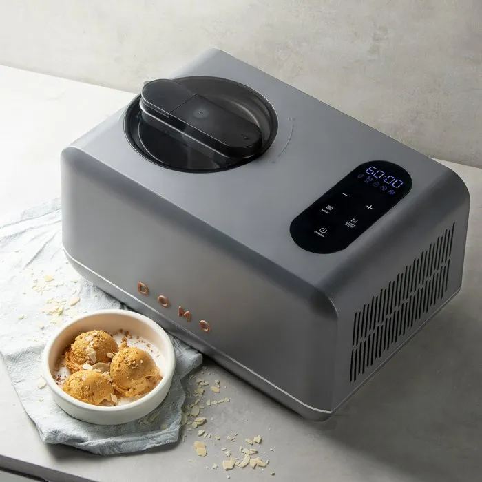 Domo Wood You DO9306I Sorbetière avec compresseur 1,5 L