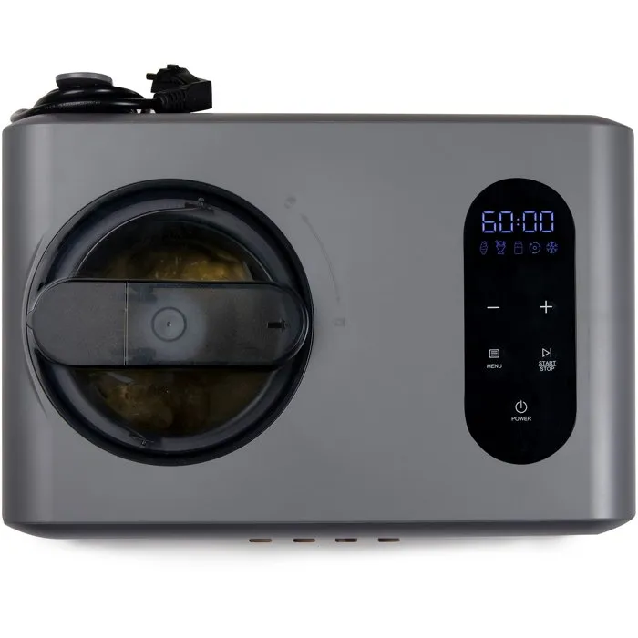 Domo Wood You DO9306I Sorbetière avec compresseur 1,5 L