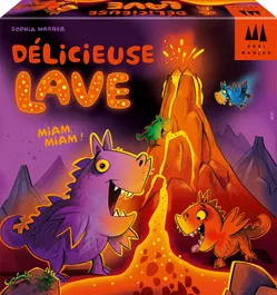 Schmidt Spiele - Délice de lave - Jeu de société de stratégie pour enfants à partir de 5 ans avec plateau volcan et figurines dragons