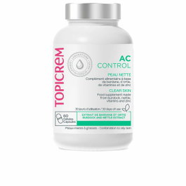 Topicrem Ac Control Piel Limpia 60 Capsules - Crème de Soin pour Peau Nette