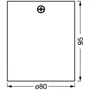 LVE Luminarie de surface avec douille GU10 4058075758704 - Métal, tête rotative, design élégant pour intérieur