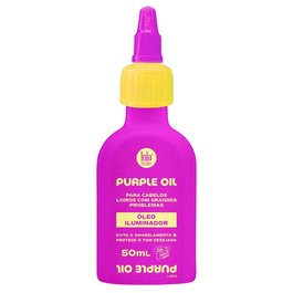 Lola Cosmetics - Huile capillaire traitante Purple - Neutralise les reflets jaunes ou oranges des cheveux - 50 ml