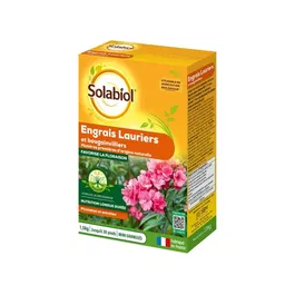 Solabiol Engrais Lauriers & Bougainvilliers - 1,5 kg pour Jusqu'à 30 Pieds - Favorise la Floraison et la Croissance des Plantes Méditerranéennes et Grimpantes