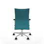 Piqueras Y Crespo Chaise de bureau Albacete, mécanisme synchrone, turquoise