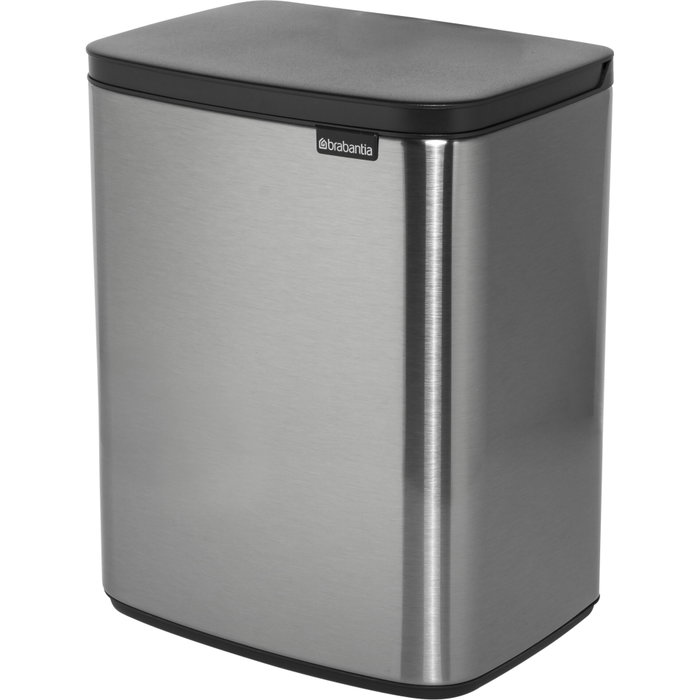 Brabantia BO Poubelle 7 Litres Acier Mat Anti-traces Brabantia BO Poubelle 7 Litres Acier Mat Anti-traces