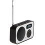 Adler Radio numérique PLL AM/FM AD 1906 avec réglage automatique, écran LCD, réveil et alarme, USB-C, 12,5 x 3 x 7,5 cm