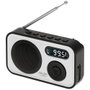 Adler Radio numérique PLL AM/FM AD 1906 avec réglage automatique, écran LCD, réveil et alarme, USB-C, 12,5 x 3 x 7,5 cm