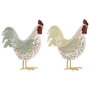 Home ESPRIT Figurine Décorative Coq Vert (2 Unités)