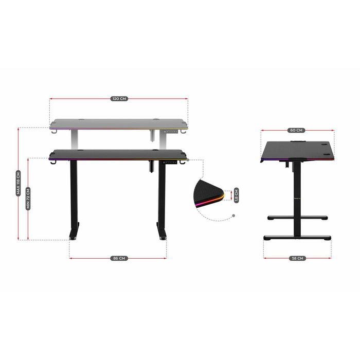 Huzaro Bureau HZ-Hero 8.2 RGB Huzaro Bureau HZ-Hero 8.2 RGB