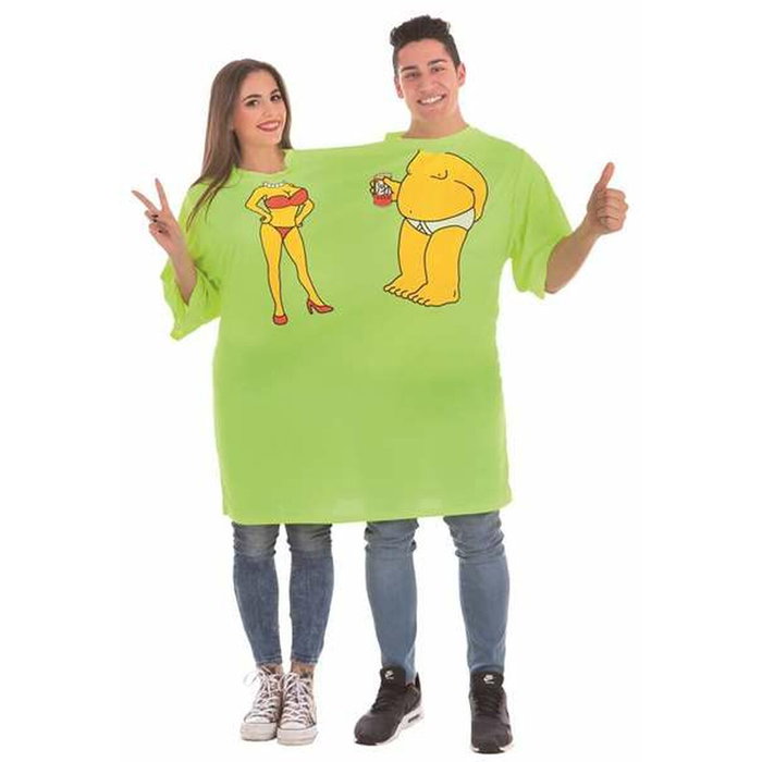 BigBuy Carnival Déguisement pour Adultes Duff Double Bière Vert Taille L