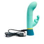 Platanomelón Vibromasseur Lapin #azul - Double Stimulation Clitoris et Point G, Silicone Hypoallergénique, Étanche