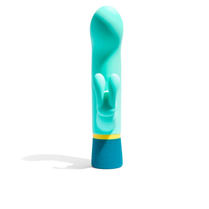 Platanomelón Vibromasseur Lapin #azul - Double Stimulation Clitoris et Point G, Silicone Hypoallergénique, Étanche
