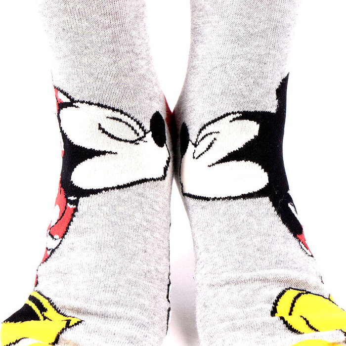 Disney Set de 3 paires de chaussettes Minnie pour adulte en coton - Tailles 35/41