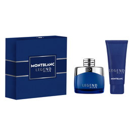Montblanc Coffret Legend Blue pour Homme : Eau de Parfum 50 ml + Gel Douche Nettoyant Corps Tous Types de Peau 100 ml