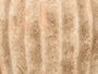 Giftdecor Lampe Vieillie Rayures Verticales 27 cm Céramique Tissu Marron (Set de 8)