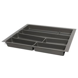 HERRAJES ALK Organisateur de couverts Auro Modulo 300-1000, Modulo 600, finition Antracita/Blanco, pour tiroirs de cuisine