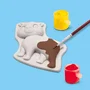 Ses Creative Kit d'Activité Manuelle Moulage et Peinture Animaux de la Forêt pour Enfants dès 5 Ans - Idée Cadeau Fille Garçon