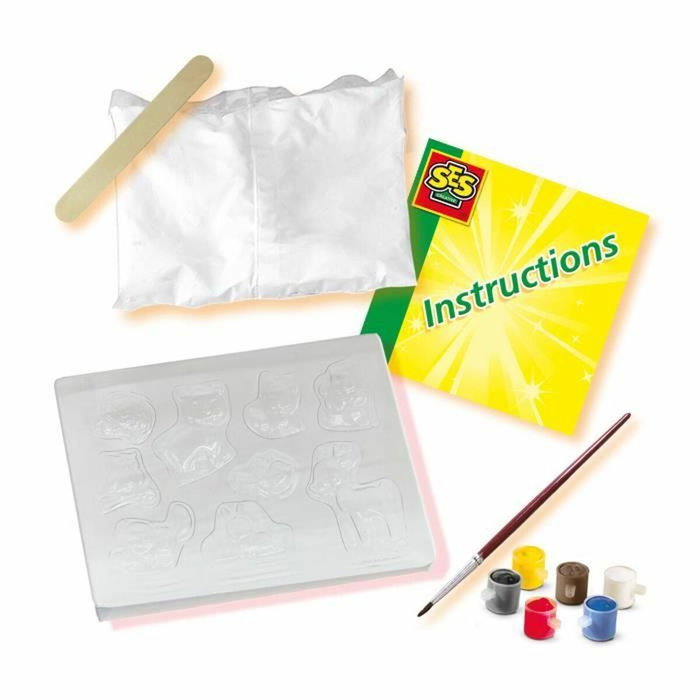 SES Creative Kit de moulage et peinture Animaux de la forêt