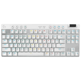 Logitech 920-012148 Clavier G Pro X TKL Gamer Sans Fil Lightspeed, Mécanique Rétroéclairé, Format 80%, Blanc
