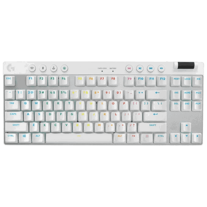 Logitech 920-012148 Clavier G Pro X TKL Gamer Sans Fil Lightspeed, Mécanique Rétroéclairé, Format 80%, Blanc Logitech 920-012148 Clavier G Pro X TKL Gamer Sans Fil Lightspeed, Mécanique Rétroéclairé, Format 80%, Blanc