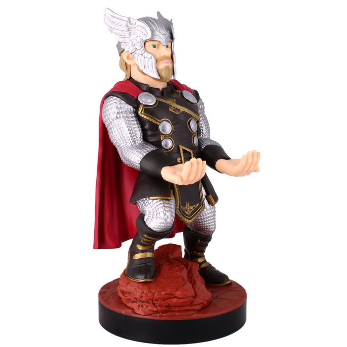 EXQUISITE GAMING Support de câble figurine Thor Marvel 21 cm - Porte-manettes pour PS5, Xbox Series, iPhone et smartphones