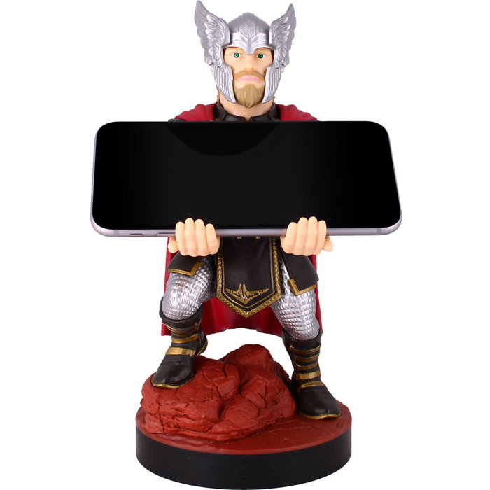 EXQUISITE GAMING Support de câble figurine Thor Marvel 21 cm - Porte-manettes pour PS5, Xbox Series, iPhone et smartphones