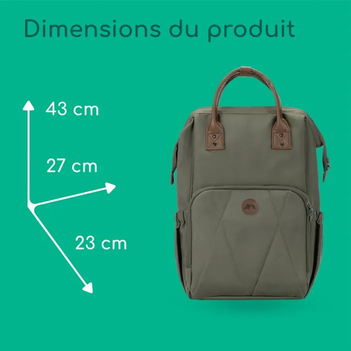 Bebeconfort Sac à dos à langer Mineral Green avec matelas inclus