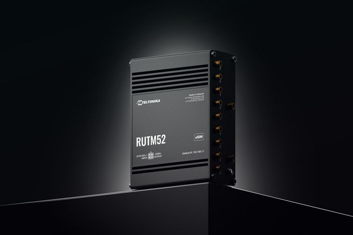Teltonika Networks RUTM52 Routeur 5G LTE Dual Modem (UE) avec Ports Gigabit Ethernet, Wi-Fi 5, eSIM et Double SIM