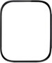 eSTUFF Protecteur d'écran Titan Shield en verre hybride flexible pour Apple Watch Series 4/5/6/SE 40mm - Clair/Noir