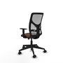 PIQUERAS Y CRESPO Chaise Motilla Synchrone/Traslack Marron foncé et Gris