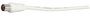 Elbe Câble Antenne TV Coaxial CA-4002-ANT 1,5 mètres - Haute qualité avec filtre anti-interférences 100Hz