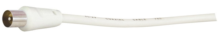 Elbe Câble Antenne TV Coaxial CA-4002-ANT 1,5 mètres - Haute qualité avec filtre anti-interférences 100Hz